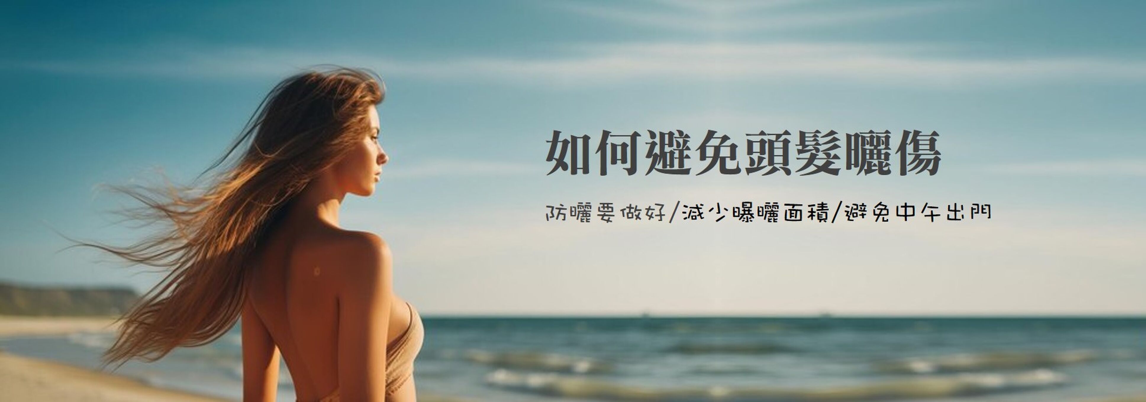 如何避免頭髮曬傷